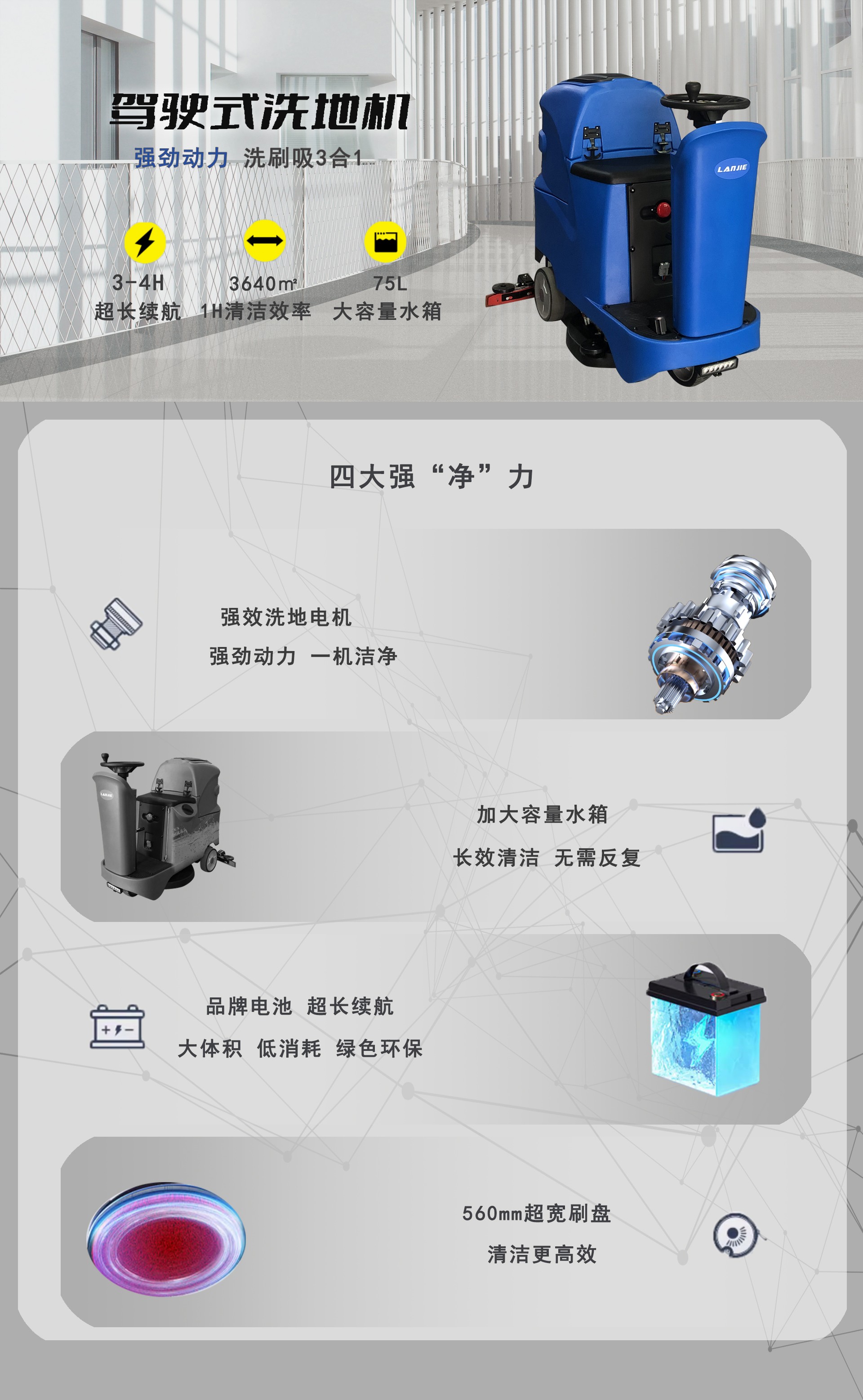 車間駕駛洗地機,工業(yè)駕駛洗地機