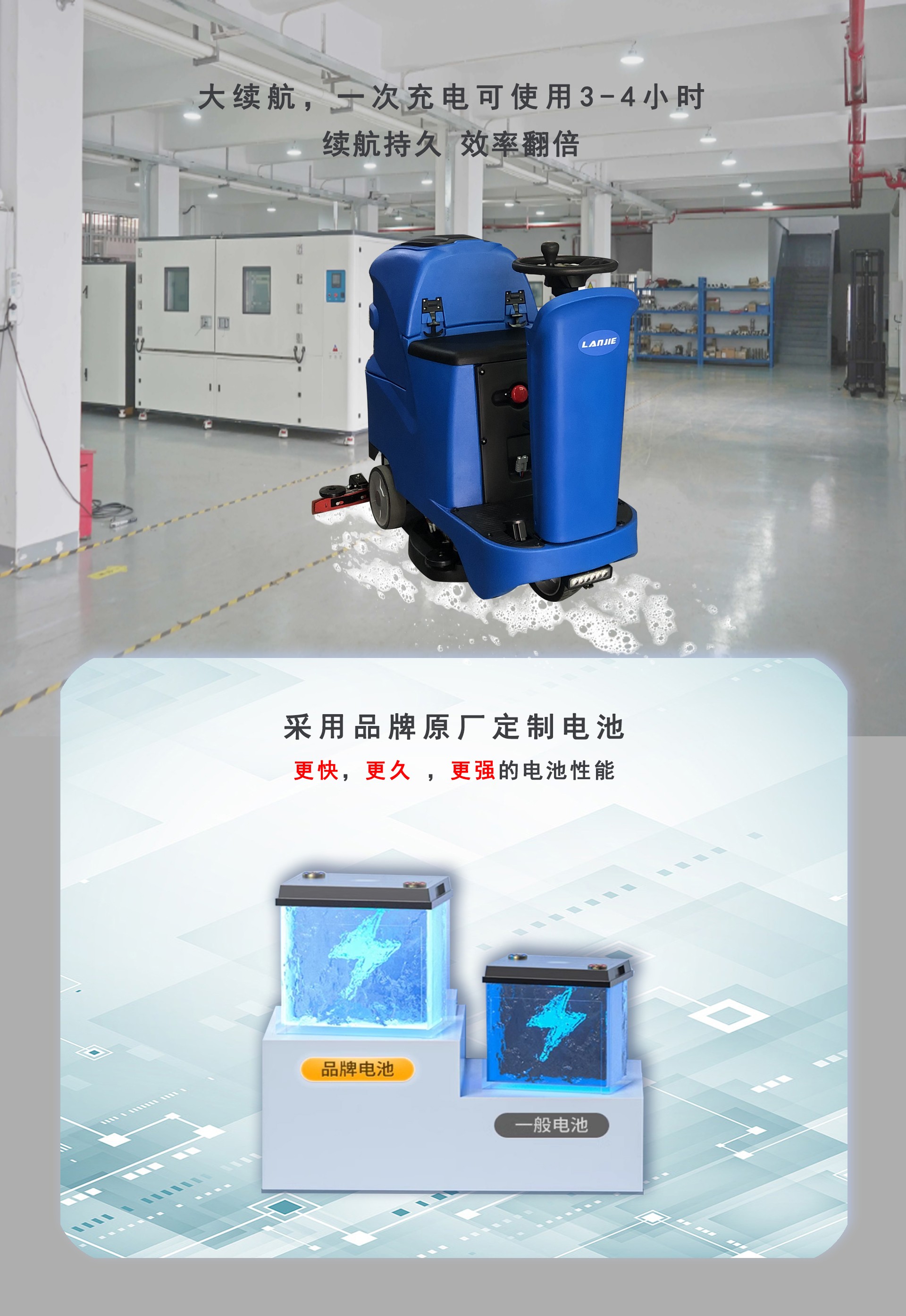 潔臣士,潔臣士駕駛洗地機